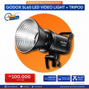 Vendor Sewa Godox Sl60 Led Video Light Continuous + Tripod - Vendor Rental Multimedia Murah Terbaik Di Jakarta - Naremax Rental Multimedia
