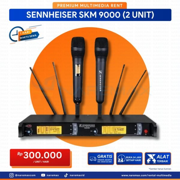 Vendor Sewa Mic Handheld Wireless Sennheiser Skm 9000 - Vendor Rental Multimedia Murah Terbaik Di Jakarta - Naremax Rental Multimedia