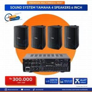 Vendor Sewa Sound System Yamaha 4 Speakers 6 Inch - Vendor Rental Multimedia Murah Terbaik Di Jakarta - Naremax Rental Multimedia