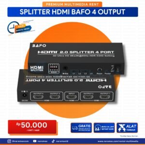 Vendor Sewa Splitter Hdmi Bafo 4 Output - Vendor Rental Multimedia Murah Terbaik Di Jakarta - Naremax Rental Multimedia