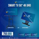 Sewa Smart TV 50 Inch 4K UHD Standing Bracket Matador Prompter - Rental TV Murah di Jakarta Bogor Depok Tangerang Bekasi