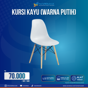 Vendor Sewa Kursi Dealing Kayu Warna Putih Jakarta - Vendor Rental Multimedia Murah Terbaik di Jakarta - Naremax Rental Multimedia