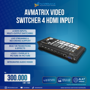 Vendor Sewa AvMatrix Video Switcher 4 HDMI Output Murah Jakarta - Vendor Rental Multimedia Murah Terbaik di Jakarta - Naremax Rental Multimedia