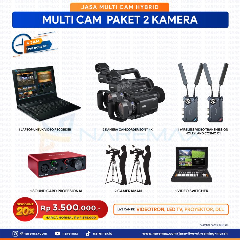 Homepage New Edition 11 Jasa Live Cam Multicam Hybrid Murah Paket 2 Kamera - Vendor Jasa Live Streaming Murah Jakarta Bogor Depok Tangerang Bekasi
