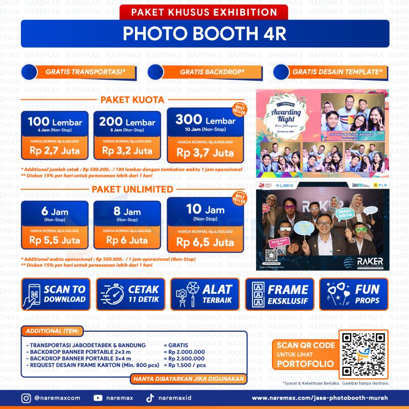 Jasa Event Organizer Prom Night Murah 14 Paket Khusus Exhitbition Vendor Jasa Photobooth Murah Jakarta - Pricelist Jasa Photobooth Pernikahan Juni 2025 - Daftar Harga Pricelist Rental Jasa Photobooth 4R Bogor Depok Tangerang Bekasi Bandung Surabaya Bali Terbaik